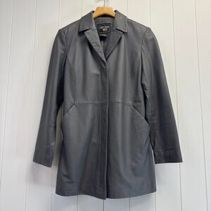 Vintage Junction West Womens 90s Classic Quiet Luxury Leather Jacket Size S Chic